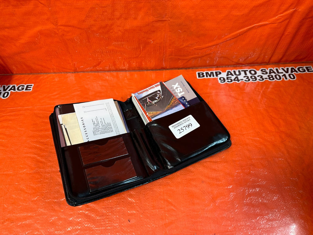 04 05 ACURA TSX   OWNERS MANUAL BOOKLET   OEM FACTORY OE #2554