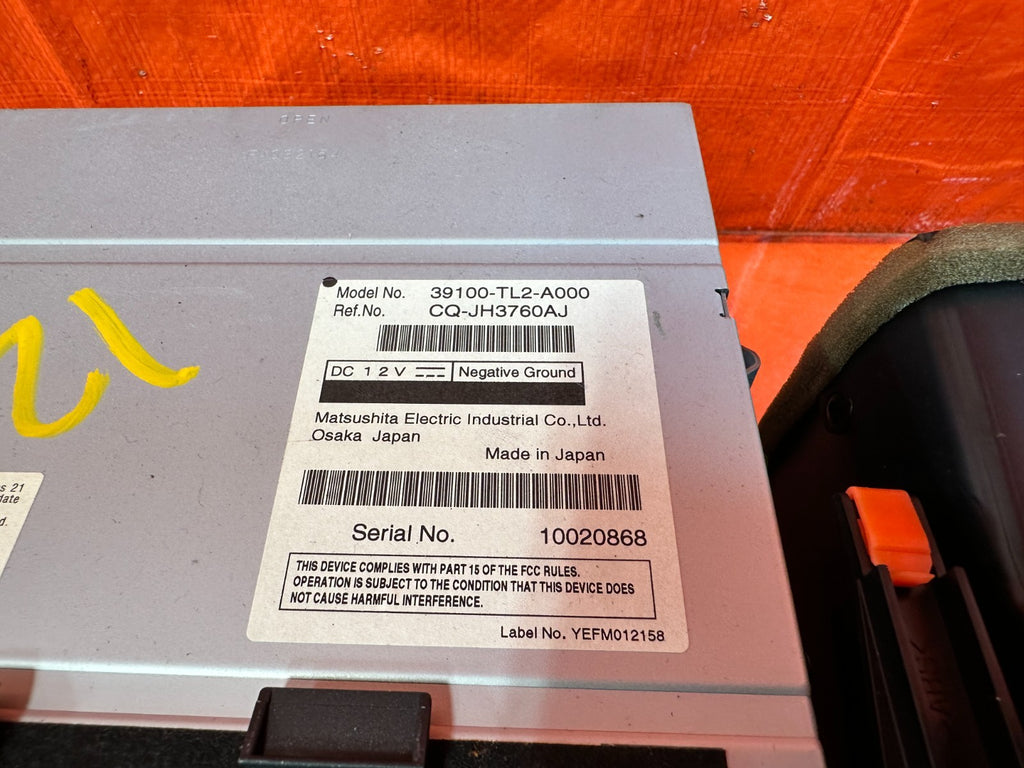 09 10 ACURA TSX PREMIUM AUDO SYSTEM RADIO STEREO CD PLAYER   39100 TL2 A000 3217