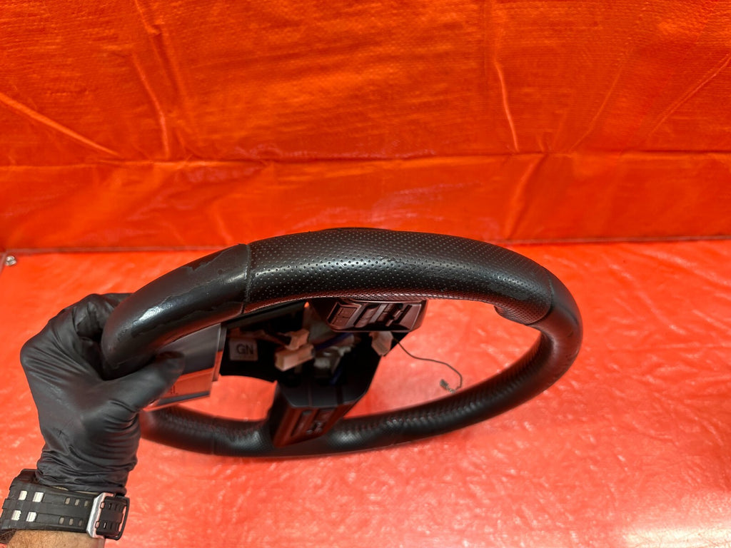 15 20 SUBARU WRX STI   STEERING WHEEL   BLACK LEATHER WRAP   OEM FACTORY #18218