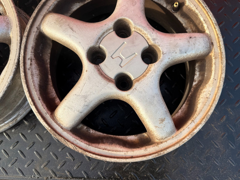 93 97 HONDA DEL SOL S SI   5 SPOKE   VTEC MODEL 14 INCH WHEELS AND TIRES   #2952