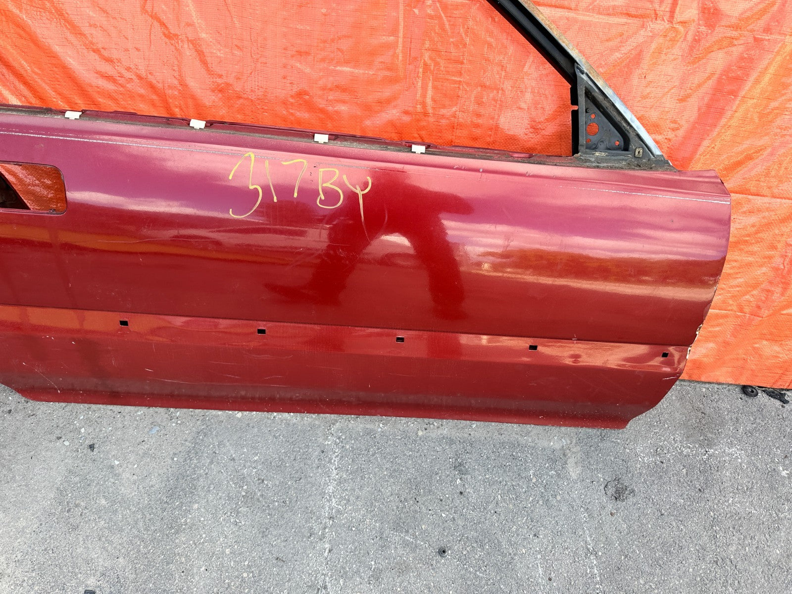 90 91 HONDA CIVIC HATCHBACK   RIGHT DOOR SHELL SKELETON FRAME   OEM 3176