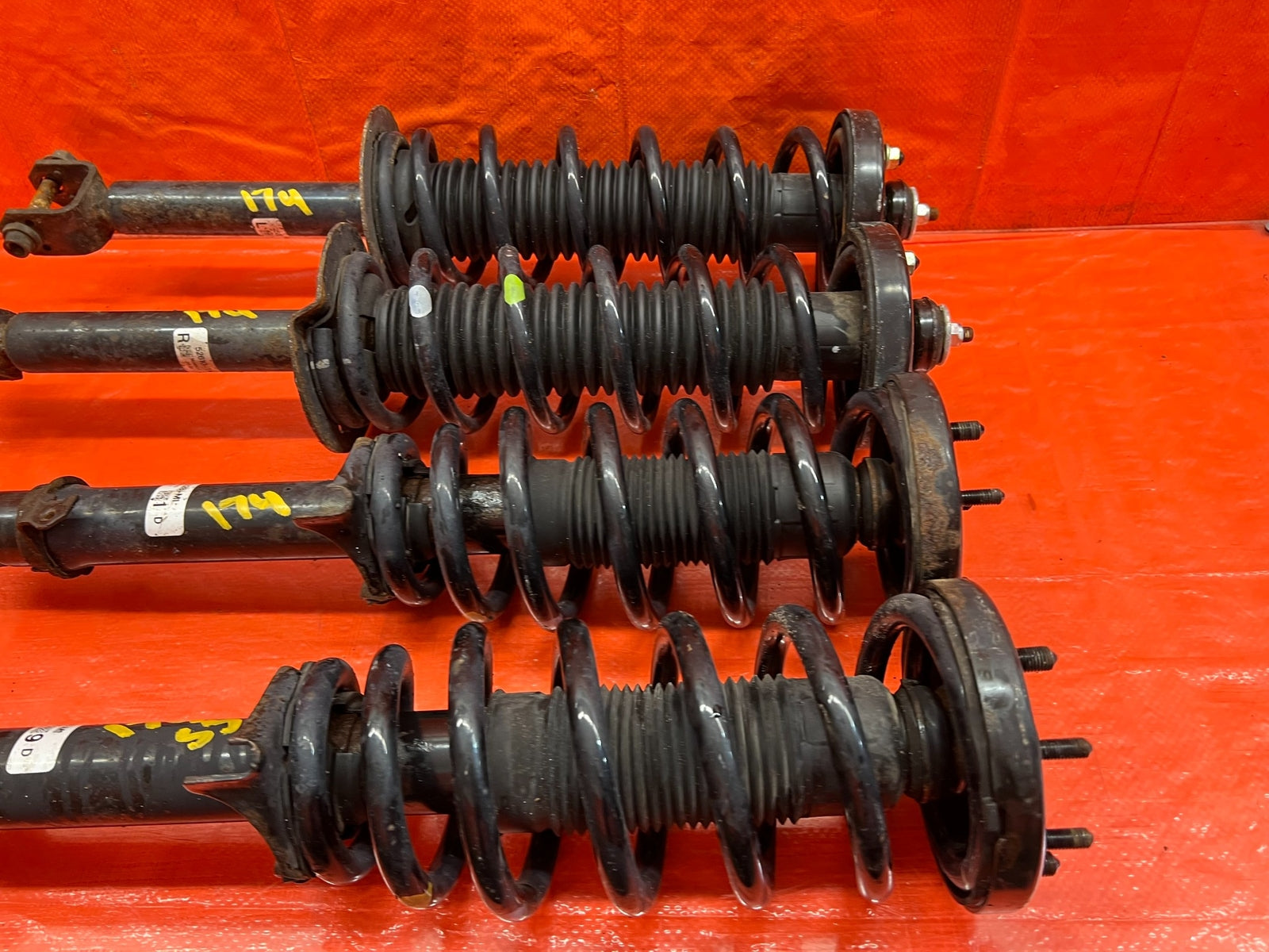 10 12 HONDA ACCORD SEDAN EX L   SHOCKS AND SPRINGS FRONT REAR FACTORY OEM   #1746