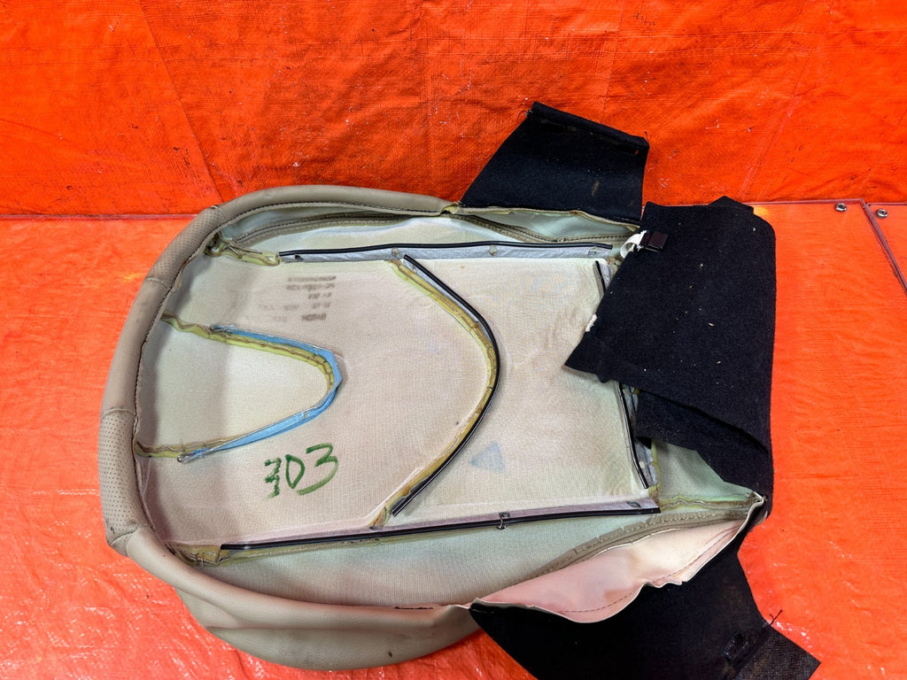 09 11 MAZDA RX8 RX 8   DRIVER LEFT FRONT LOWER SEAT SKIN WRAP TAN   OEM 3037