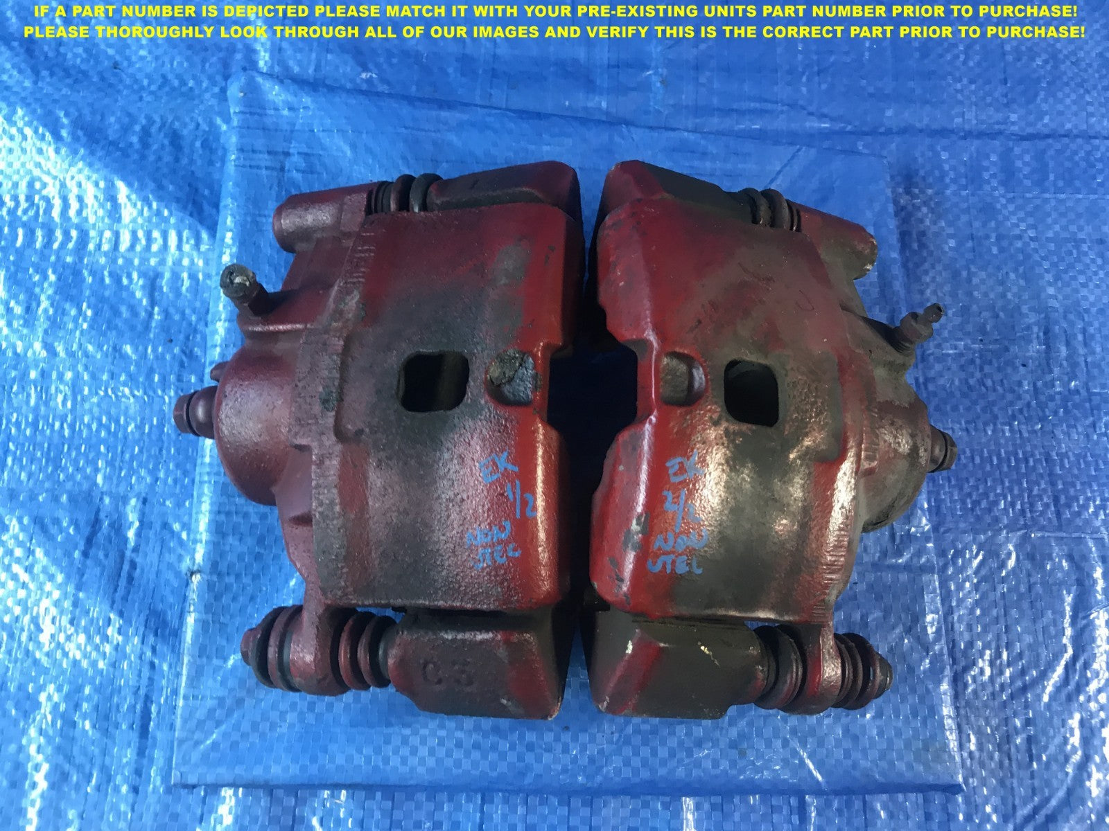 OEM 1999   2000 HONDA CIVIC DRIVER LEFT PASSENGER RIGHT BRAKE CALIPER SET1