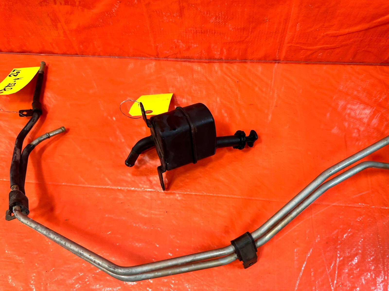 90 97 MAZDA MX 5 MIATA POWER STEERING LINE OIL COOLER TUBE & RESERVOIR TANK OEM12