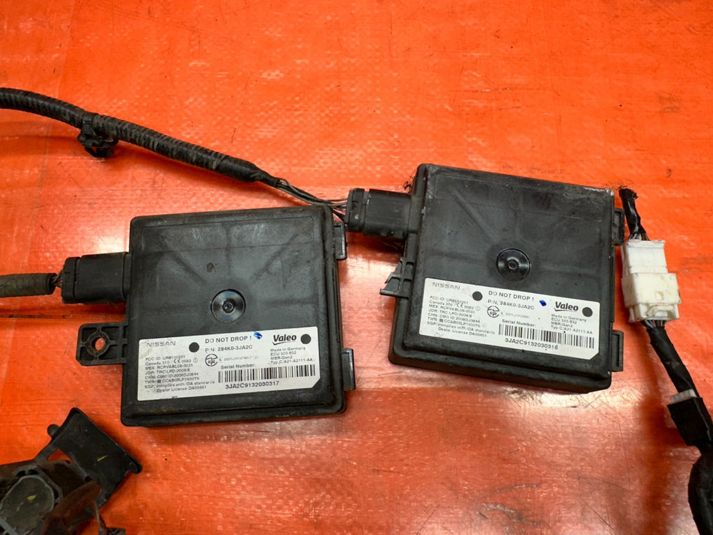 14-15 INFINITI Q50 3.7L AWD REAR BUMPER PARKING SENSORS HARNESS MODULE BOXES #3410