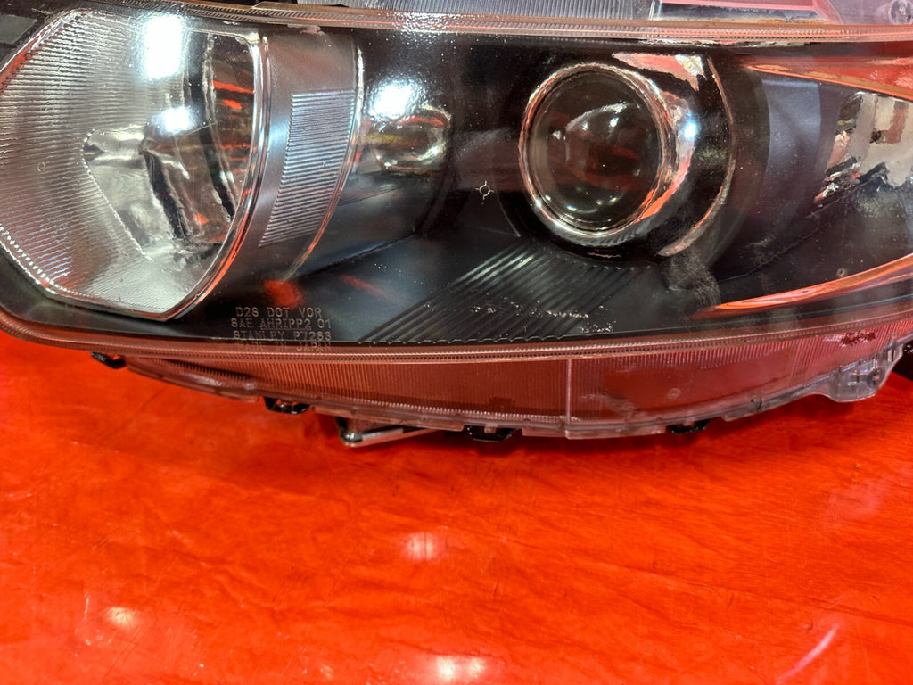 09 14 ACURA TSX   JDM MODEL BLACK HOUGING HEADLIGHT HEADLAMPS   W/ BALLASTS OEM7