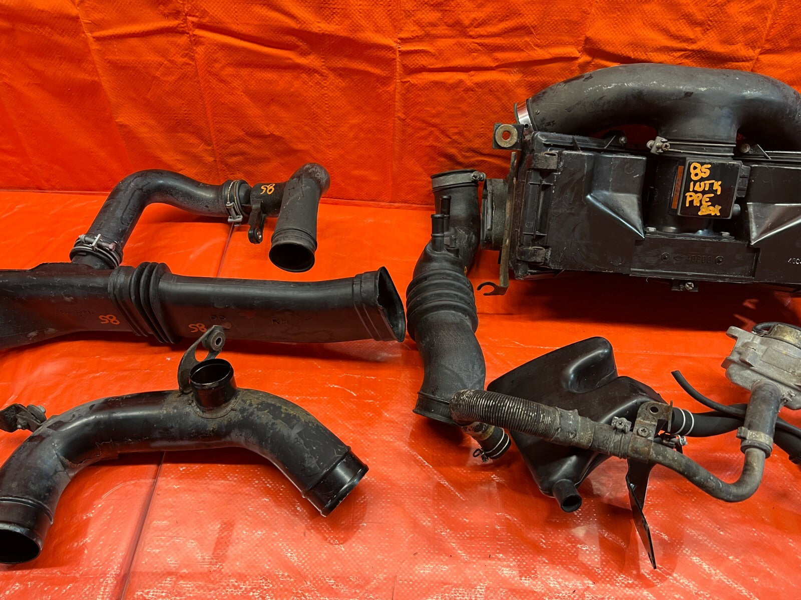 90 92 NISSAN 300ZX NON TURBO COMPLETE FACTORY AIR INTAKE W/ EAI & MAF & ARMS OEM5