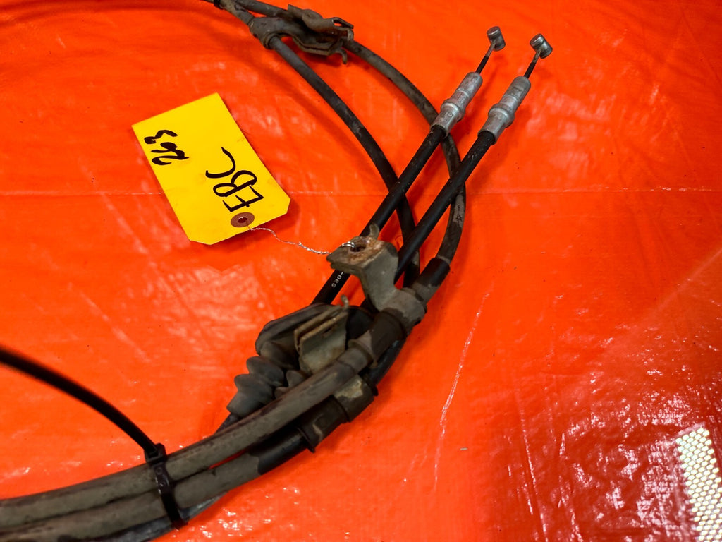 97 01 HONDA PRELUDE EMERGENCY PARKING BRAKE CABLE SET CABLES LEFT RIGHT OEM 2635