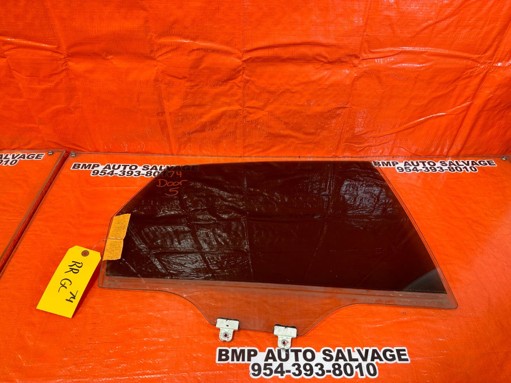 2012 SUBARU WRX STI SEDAN   PASSENGER RIGHT REAR DOOR GLASS WINDOW   OEM #744