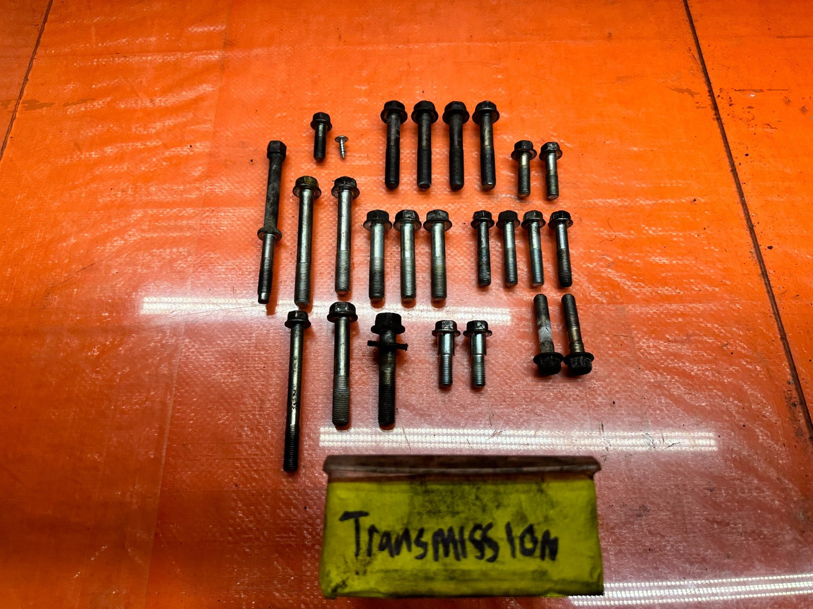 04 08 ACURA TSX 2.4L TRANSMISSION & MIDSHAFT MOUNTING BOLTS OEM #3300