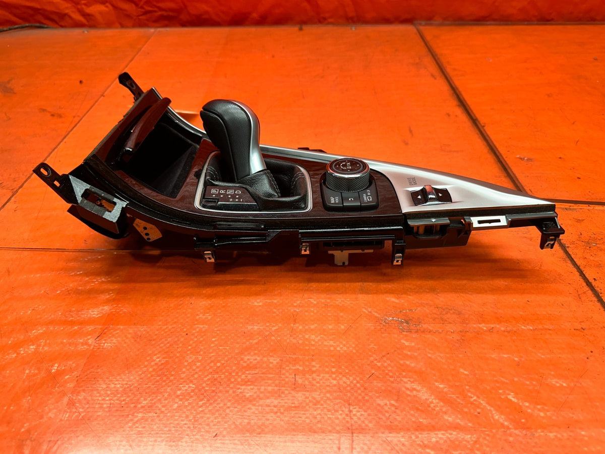 14-15 INFINITI Q50 3.7L AWD CENTER CONSOLE SHIFTER BEZEL TRIM SURROUND OEM 3459