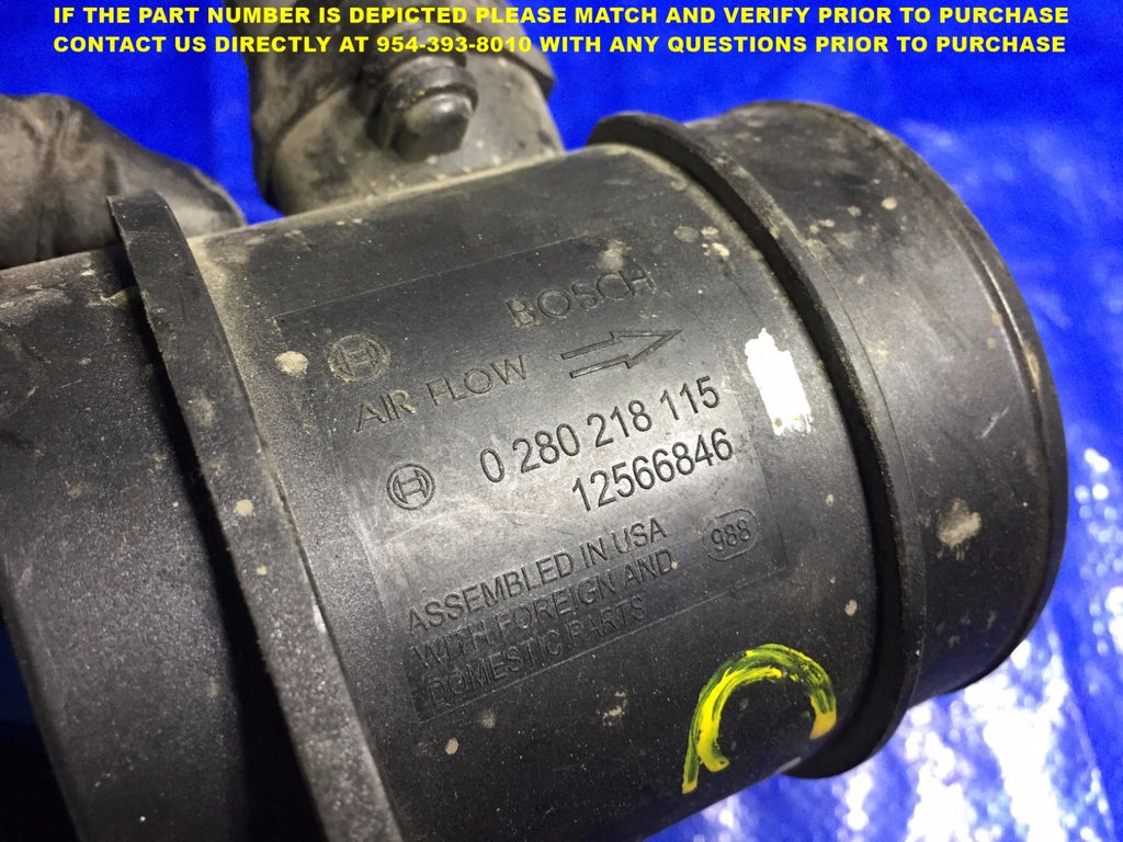 04 07 CADILLAC CTS MASS AIR FLOW INTAKE METER SENSOR MAF OEM 0 280 218 1152