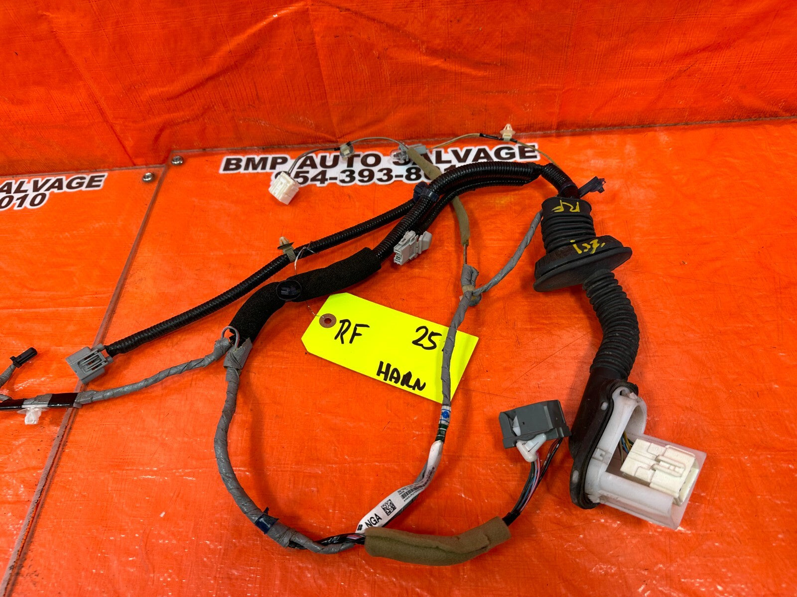 08 12 HONDA ACCORD SEDAN PASSENGER RIGHT FRONT DOOR WIRING HARNESS WIRE LOOM 2513