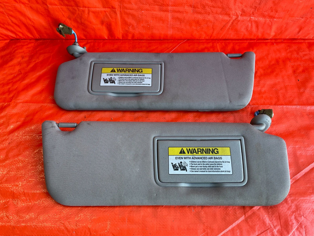 11 13 HONDA ODYSSEY   SUNVISOR SET   LEFT RIGHT DRIVER PASSENGER   GRAY   OEM OE2