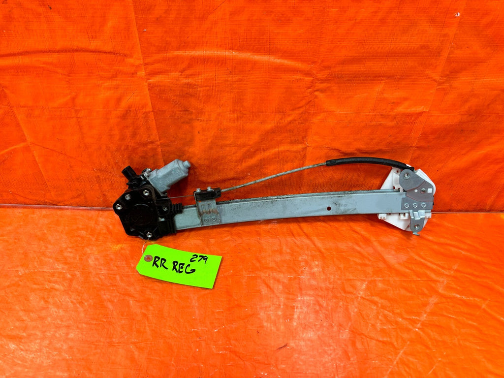 09 14 ACURA TSX   PASSENGER RIGHT REAR   WINDOW REGULATOR W/ MOTOR   OEM #2790