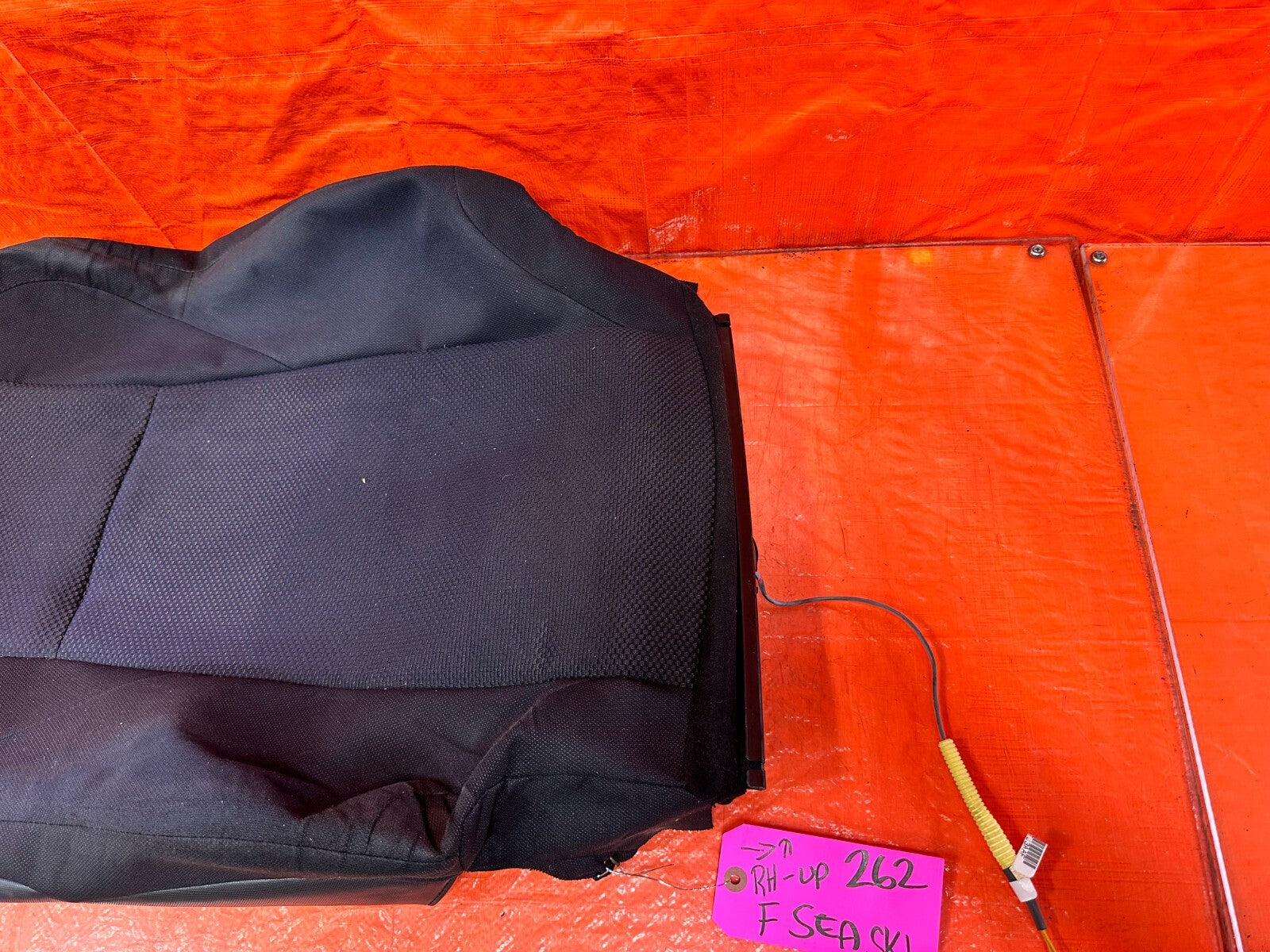 2004 NISSAN 350Z CLOTH PASSENGER RIGHT FRONT UPPER SEAT SKIN WRAP COVER OEM 2627