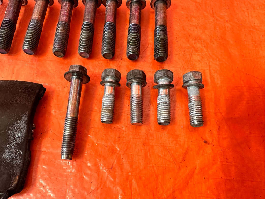 08 15 INFINITI G37 Q60 6 SPEED MANUAL TRANSMISSION BELL HOUSING BOLTS OEM #3282