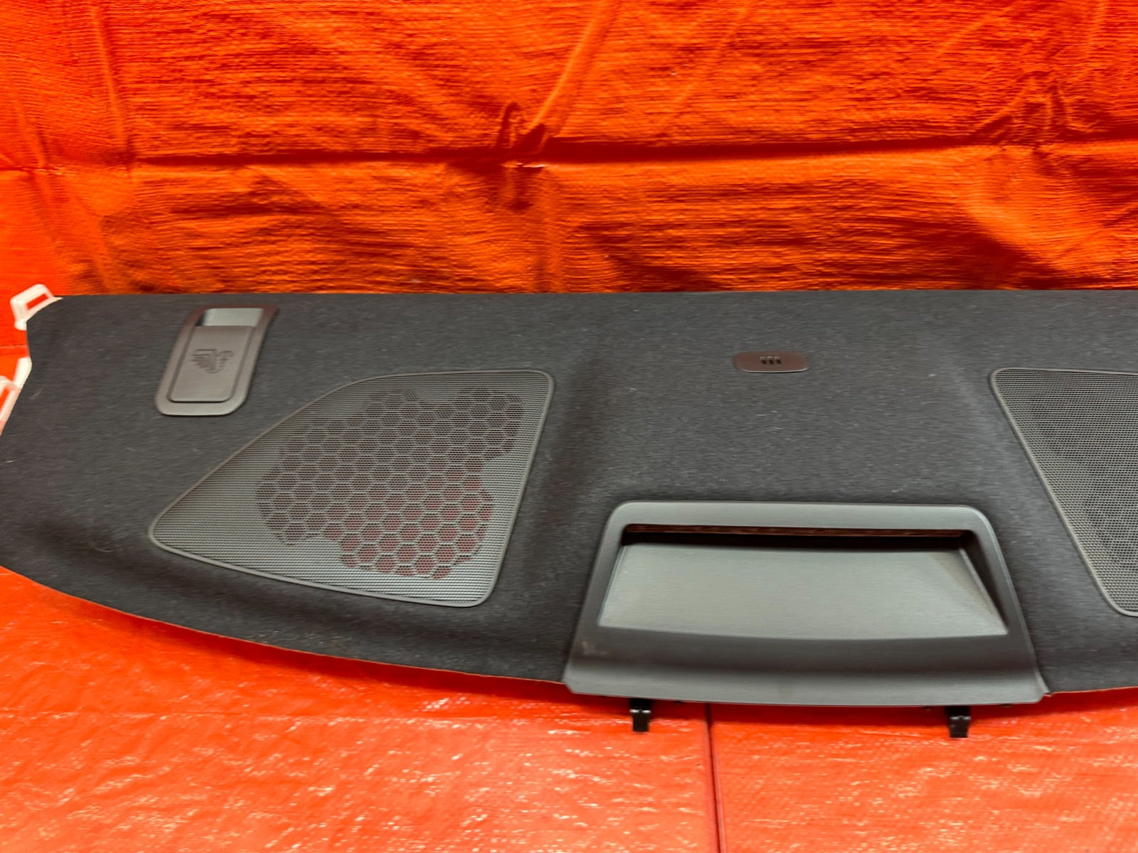17 20 INFINITI Q60   REAR UPPER TRUNK TRIM / SPEAKER COVER   OEM FACTORY #2009
