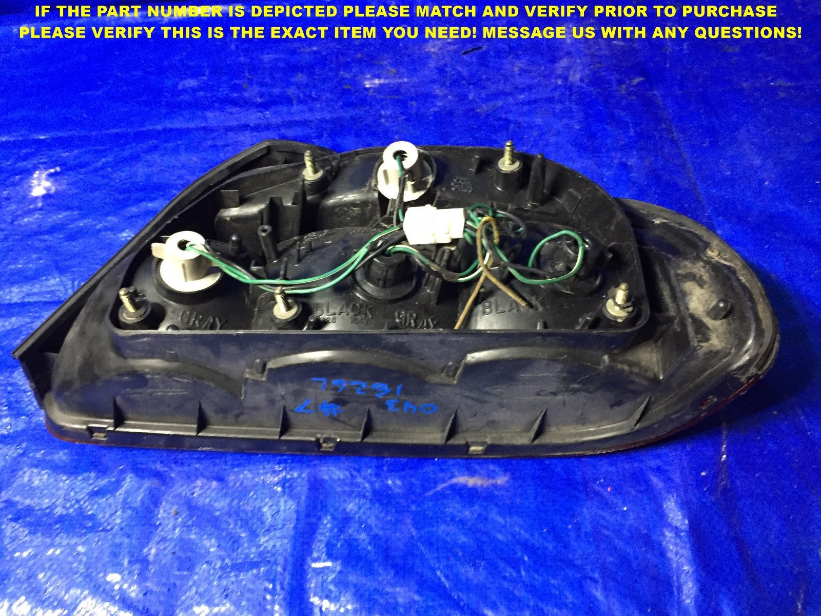 OEM 1995 1996 95 96 CHRYSLER SEBRING DRIVER LEFT TAIL LIGHT 2 DOOR COUPE MODEL4