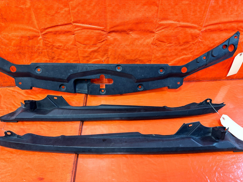 04 05 ACURA TSX UNDER HOOD ENGINE BAY FENDER RADIATOR SUPPORT TRIM 3 PC OEM 3236