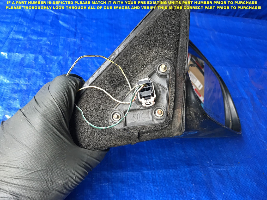 OEM 1996 97 1998 1999 2000 HONDA CIVIC SEDAN PASSENGER RIGHT SIDE VIEW MIRROR __4