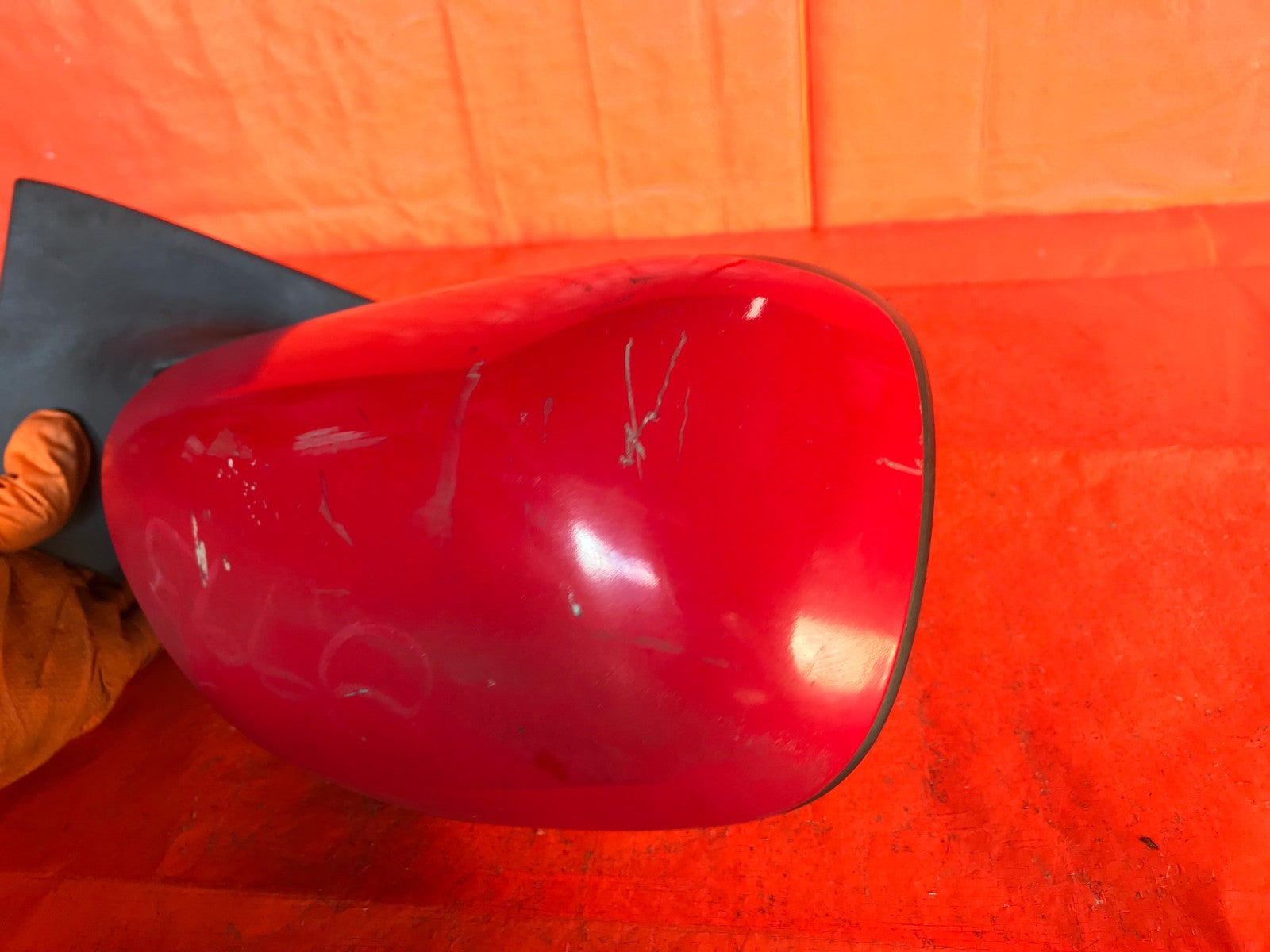 OEM 2011 11 TOYOTA YARIS HATCHBACK PASSENGER RIGHT SIDE VIEW MIRROR MANUAL RED3