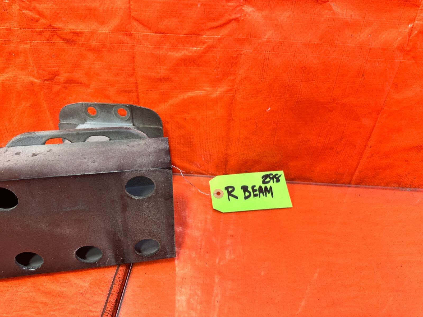 03 07 INFINITI G35 COUPE   REAR CRASH BEAM REINFORCEMENT RE BAR   OEM #2981