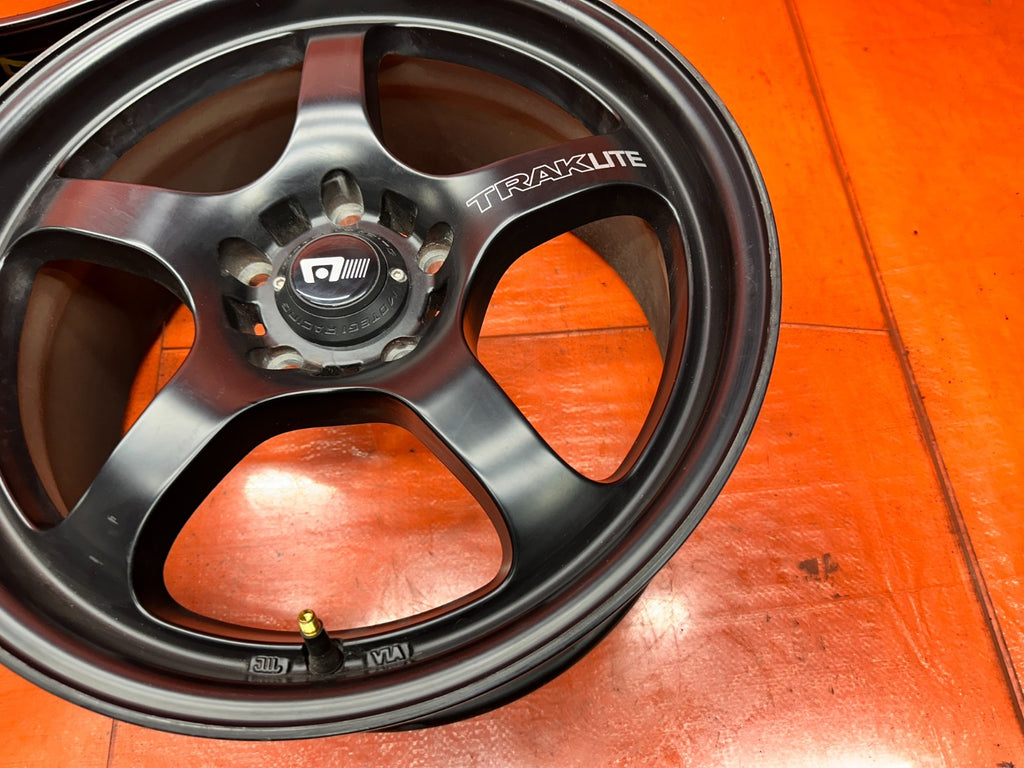 MOTEGI RACING TRAKLITE 17 INCH ALLOY WHEELS SET OF 3 17x8 +40 5x114.3 AFTERMARKE5