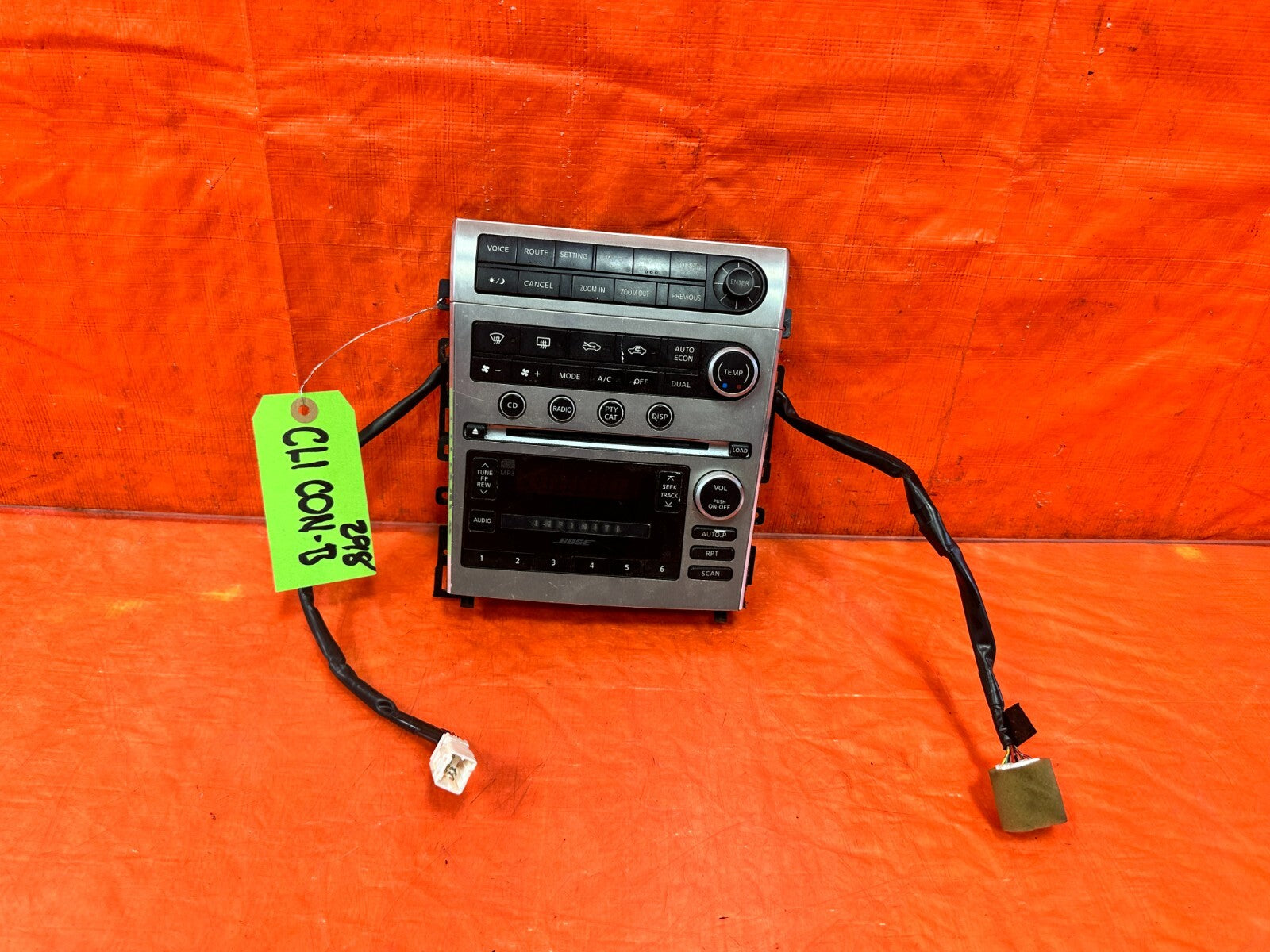 03 05 INFINITI G35 COUPE   W/ NAVI    AC HEATER CLIMATE CONTROL   OEM #2980