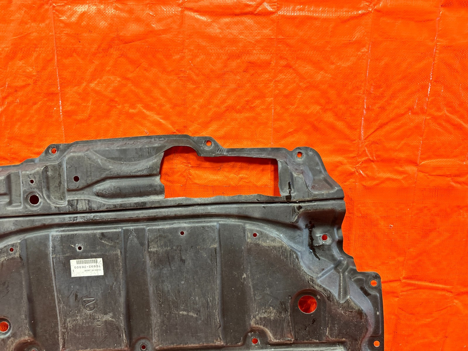 08 15 INFINITI G37 Q60 COUPE LOWER ENGINE SPLASH SHIELD UNDER COVER OEM #3295