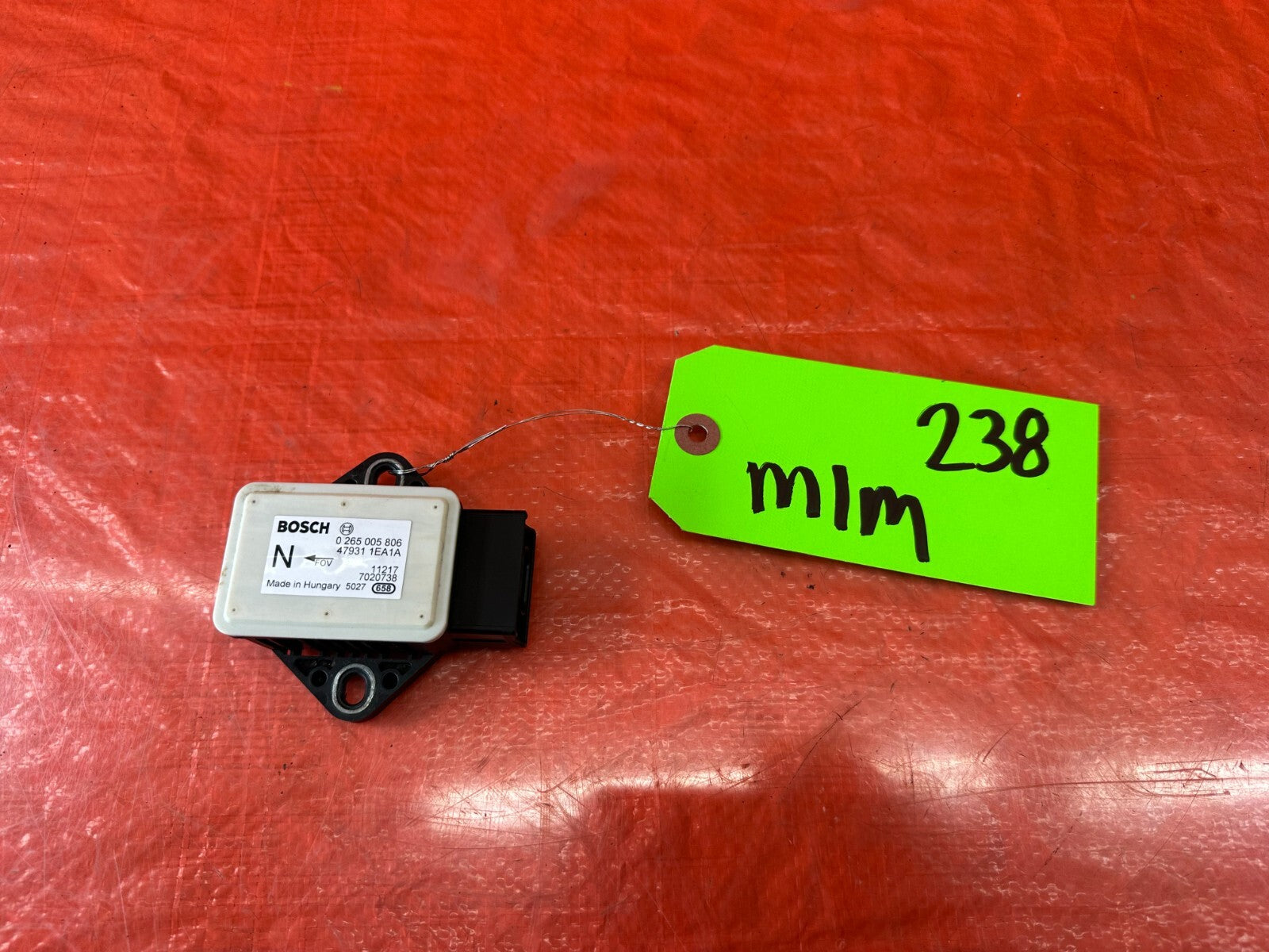2012 12 INFINITI G37 SEDAN   YAW RATE SENSOR / YAW SENSOR   OEM FACTORY #2380
