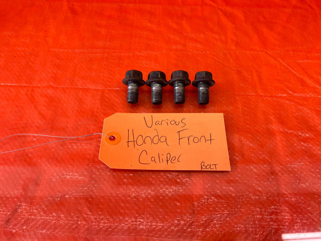 HONDA   FRONT BRAKE CALIPER MOUNTING BOLT SET OF 4 BOLTS   CIVIC ACCORD CR V 1200