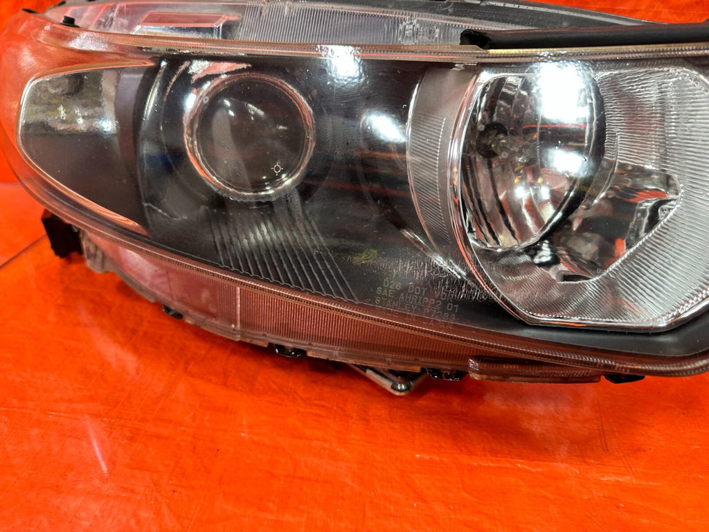 09 14 ACURA TSX   JDM MODEL BLACK HOUGING HEADLIGHT HEADLAMPS   W/ BALLASTS OEM17