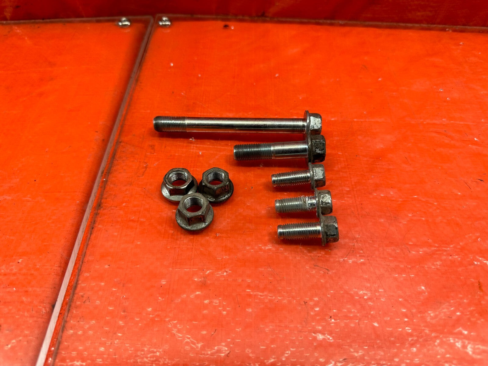 09 12 LANCER EVOLUTION X EVO 10 4B11T ENGINE POST MOUNT BOLTS HARDWARE OEM #2060