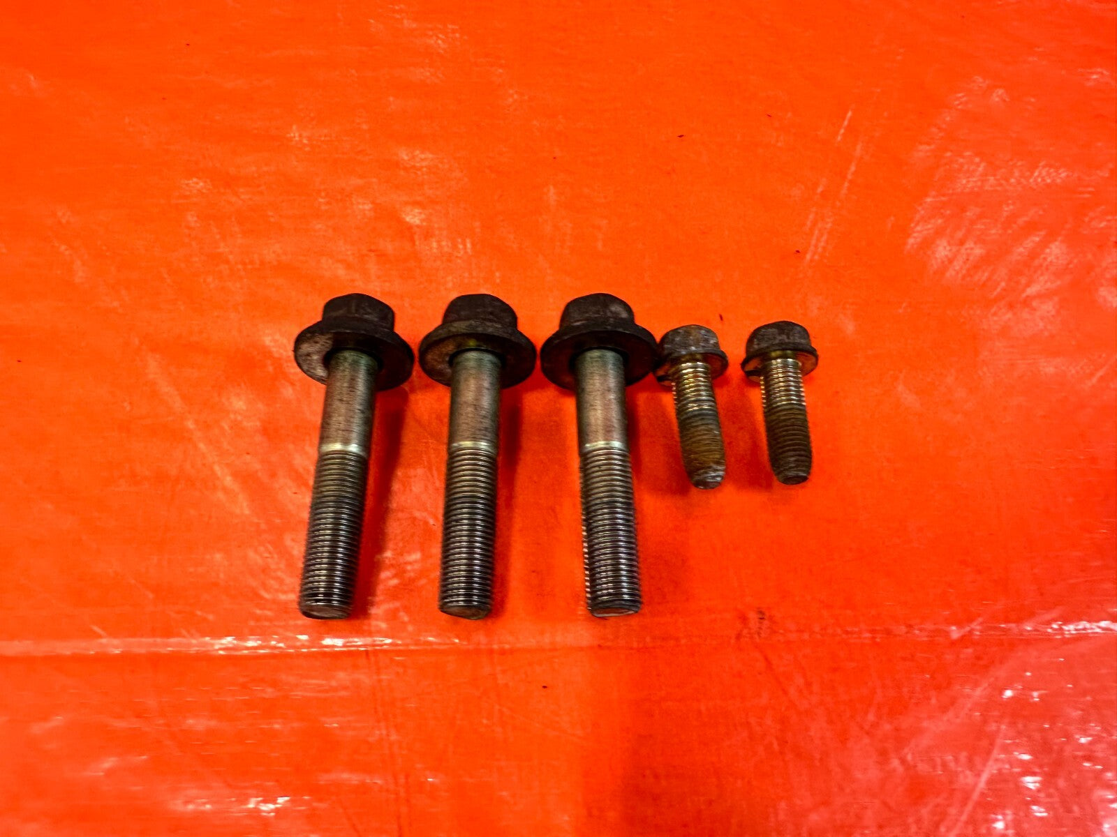 93 97 HONDA DEL SOL LOWER TRANSMISSION BRACKET & TQ MOUNT BOLTS HARDWARE OEM 2722