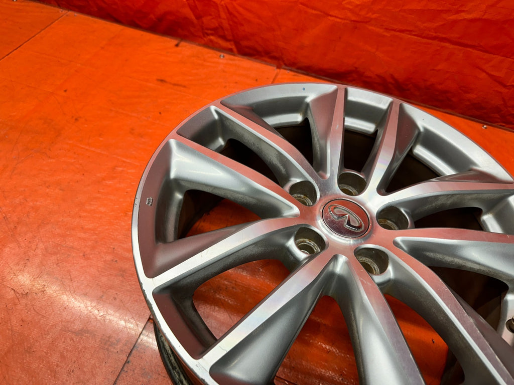 14-17 INFINITI Q50 17 INCH 10 SPOKE ALLOY WHEEL RIM W/ TPMS SENSOR OEM FACTORY F10