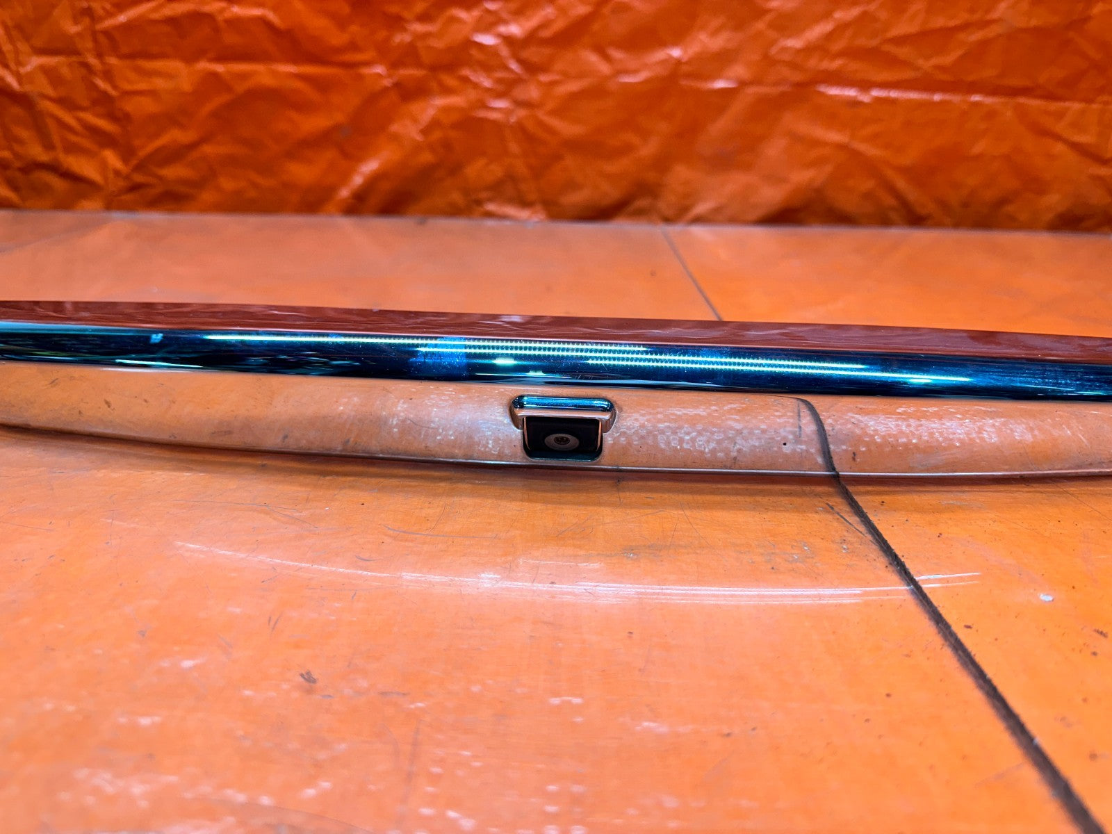 08 15 INFINITI G37 COUPE 2D TRUNK TRIM CHROME W/ BACK UP CAMERA OEM FACTORY7