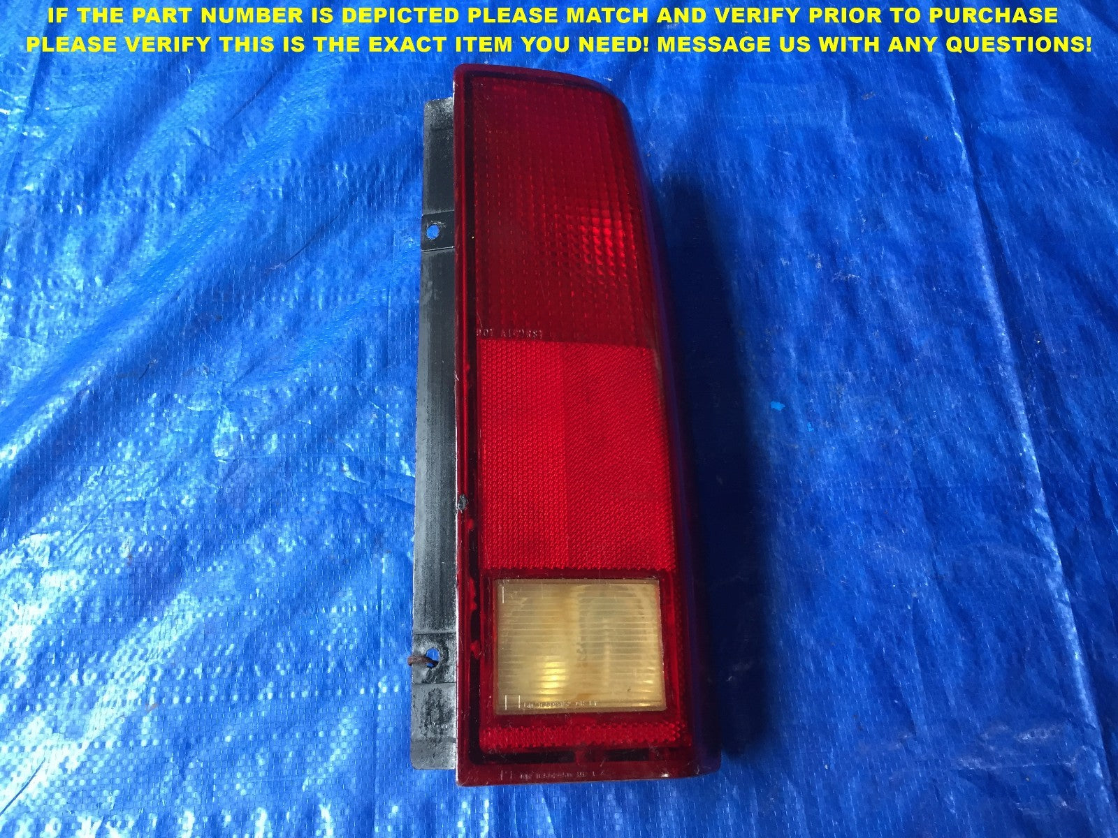 OEM 1985   2005 CHEVROLET CHEVY ASTROVAN PASSENGER RIGHT TAIL LIGHT 6B0