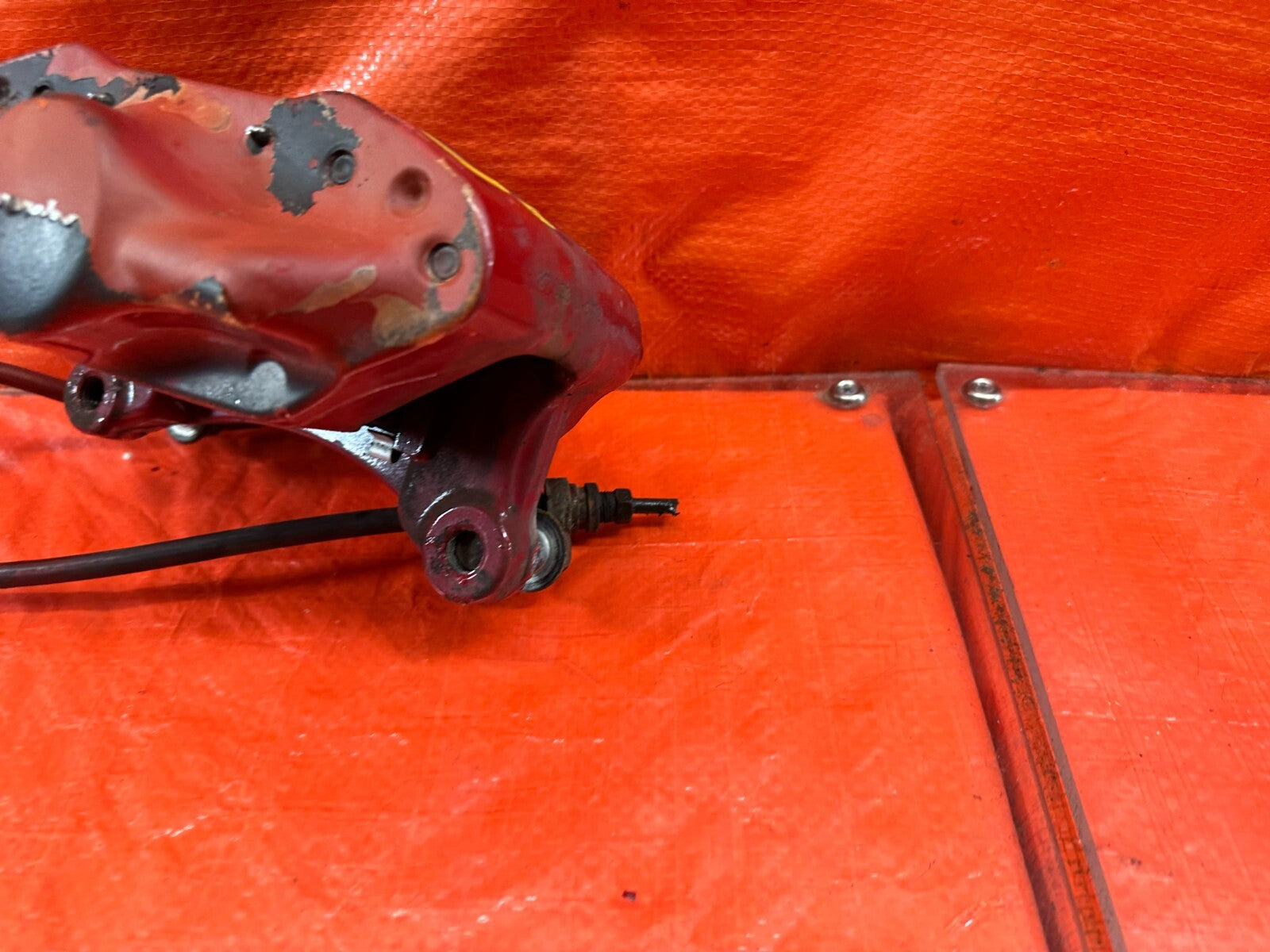 08 15 LANCER EVOLUTION X EVO 10   DRIVER LEFT REAR BREMBO BRAKE CALIPER OEM #2171