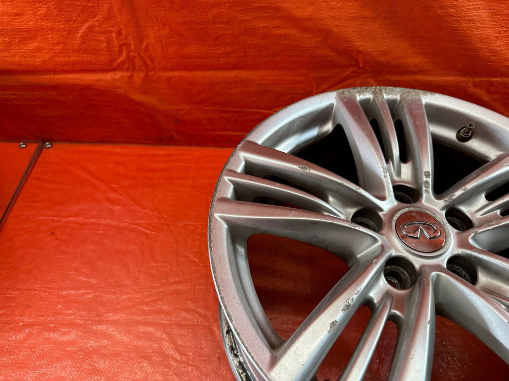 09 13 INFINITI G37 SEDAN   FACTORY WHEEL RIM   5 SPOKE   17x7.5   +45 OEM #238 26