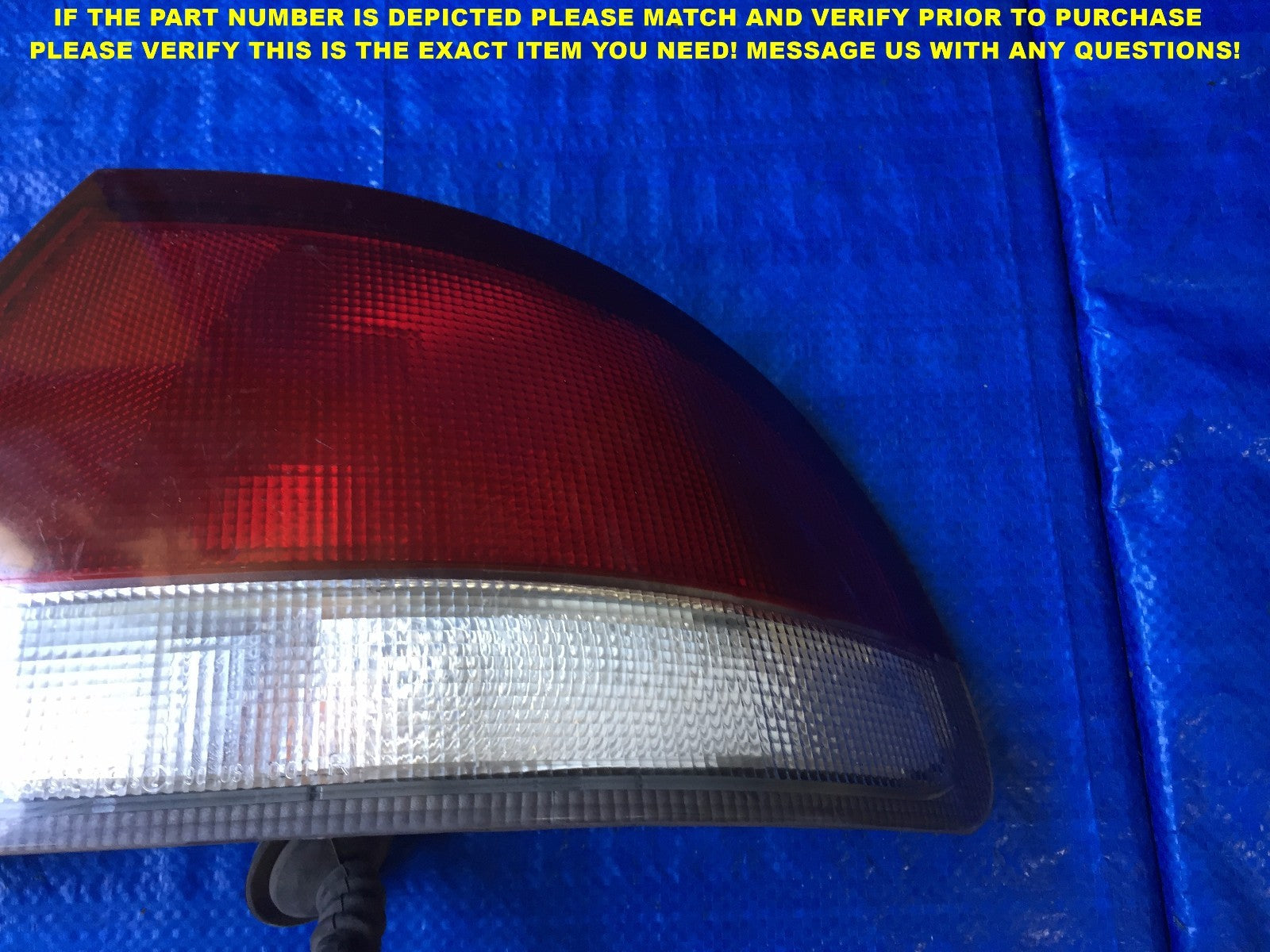 OEM 1993 1994 1995 1996 1997 93 94 95 96 MAZDA 626 PASSENGER RIGHT TAIL LIGHT 3A2