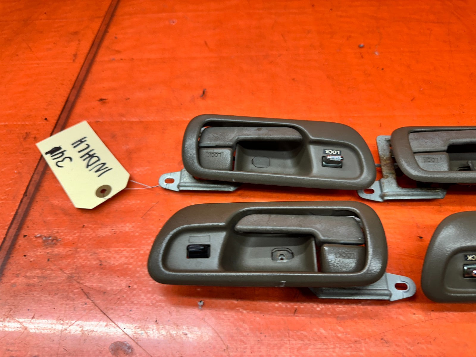 94-01 ACURA INTEGRA 4D 1.8L INSIDE INTERIOR DOOR HANDLE SET OF 4 OEM #3419