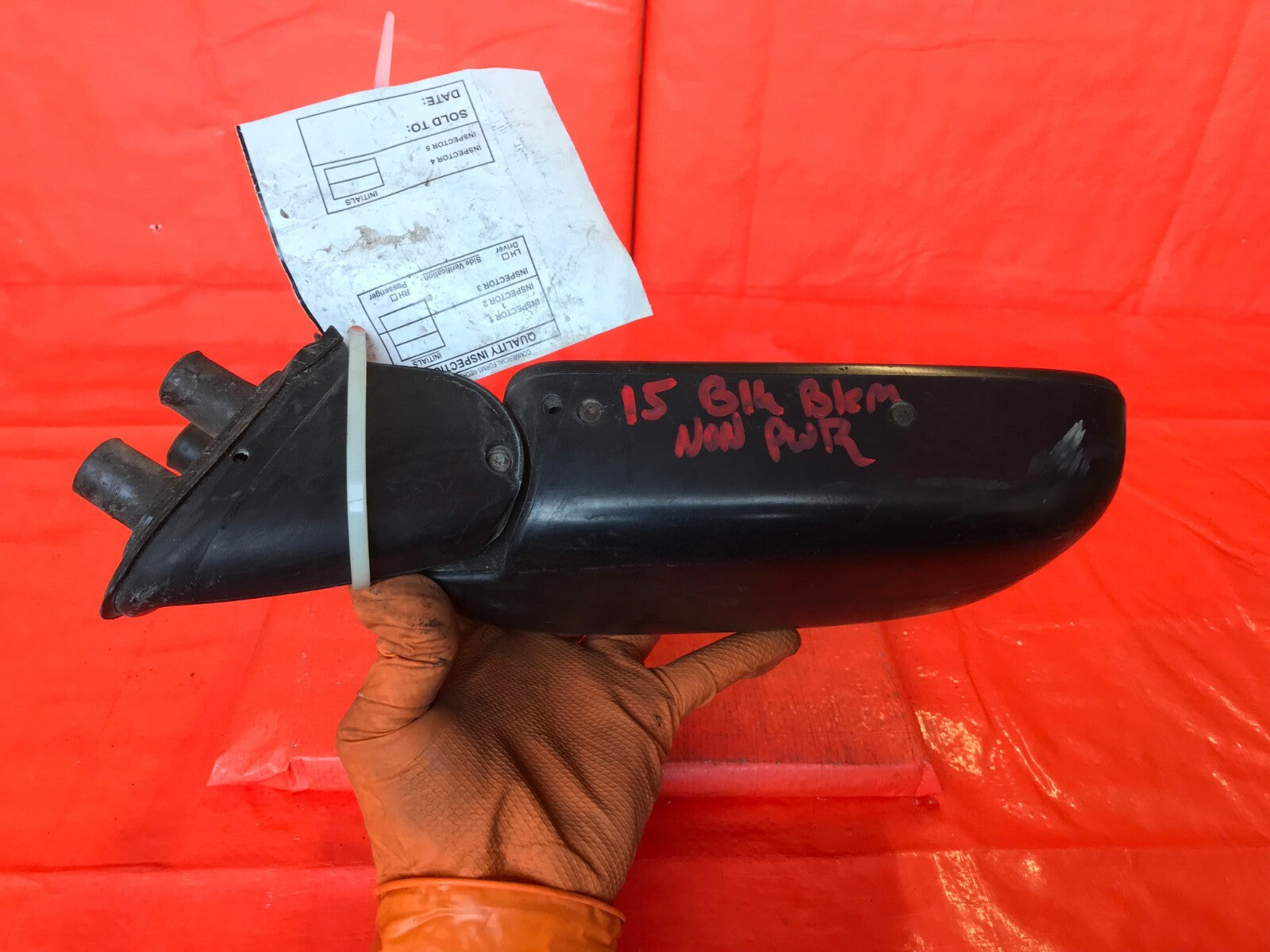 OEM 2003 2004 TOYOTA TACOMA PASSENGER RIGHT SIDE VIEW MIRROR   NON POWER BLACK8