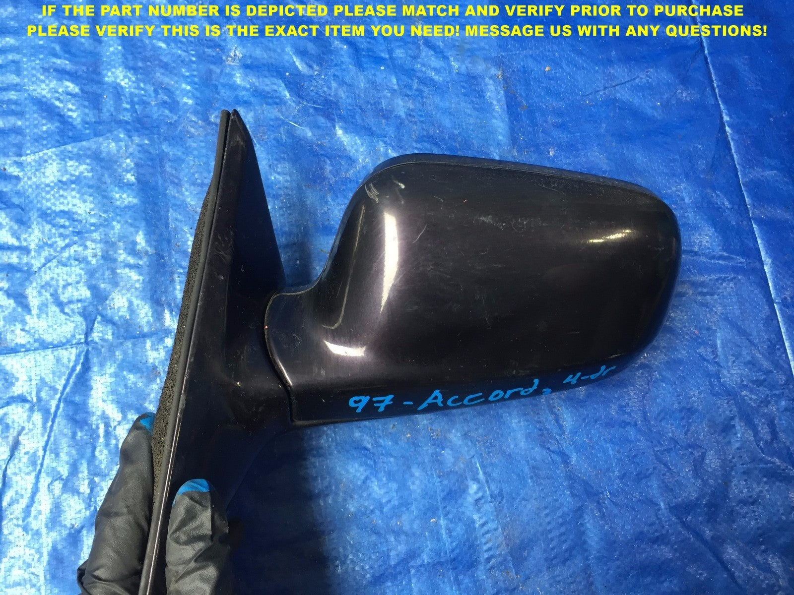 OEM 1994 1995 1996 19997 HONDA ACCORD SEDAN DRIVER LEFT SIDE VIEW MIRROR 32
