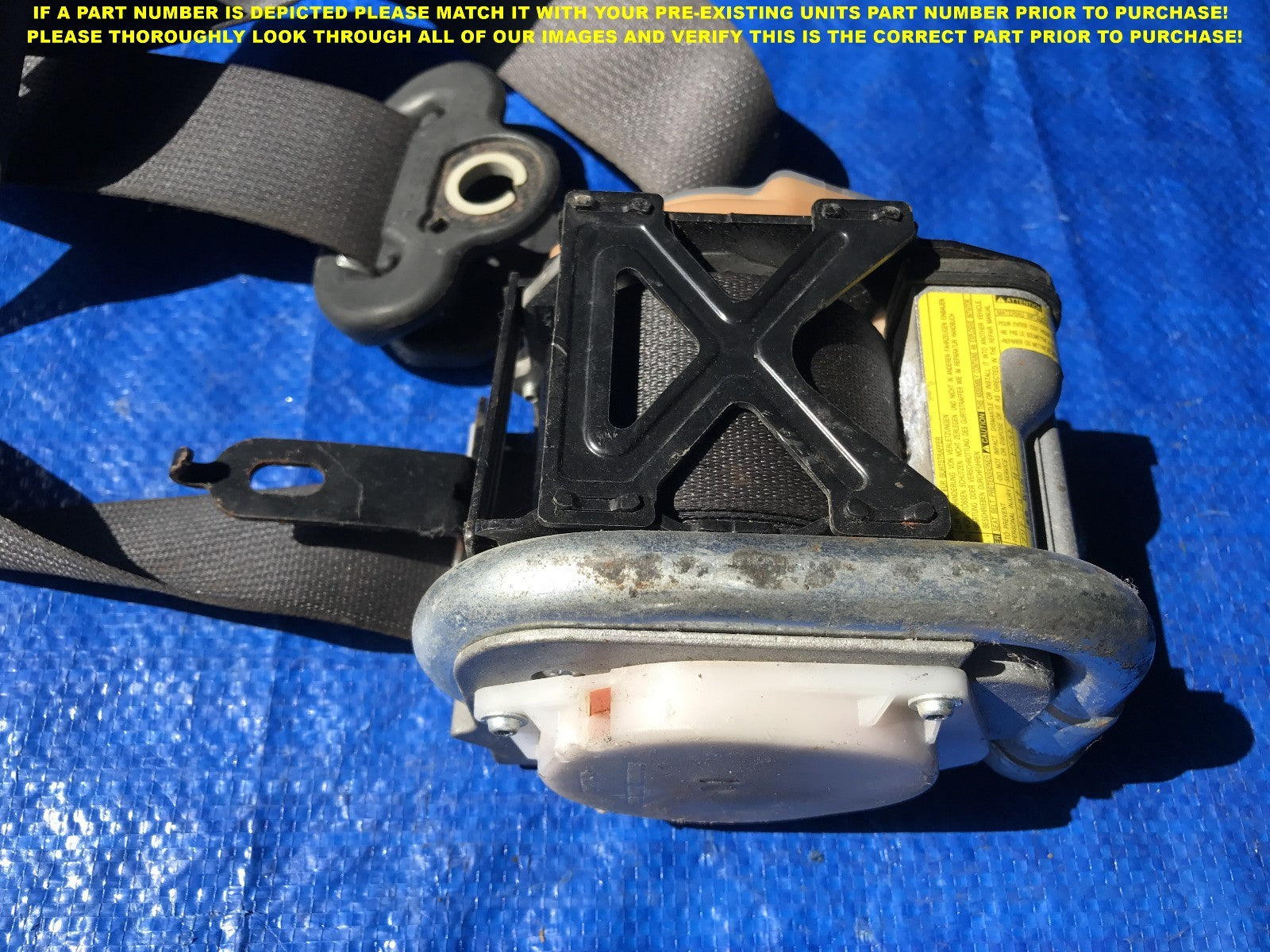 OEM 2008 2009 2010 2011 SUBARU WRX STI PASSENGER RIGHT FRONT SEAT BELT4