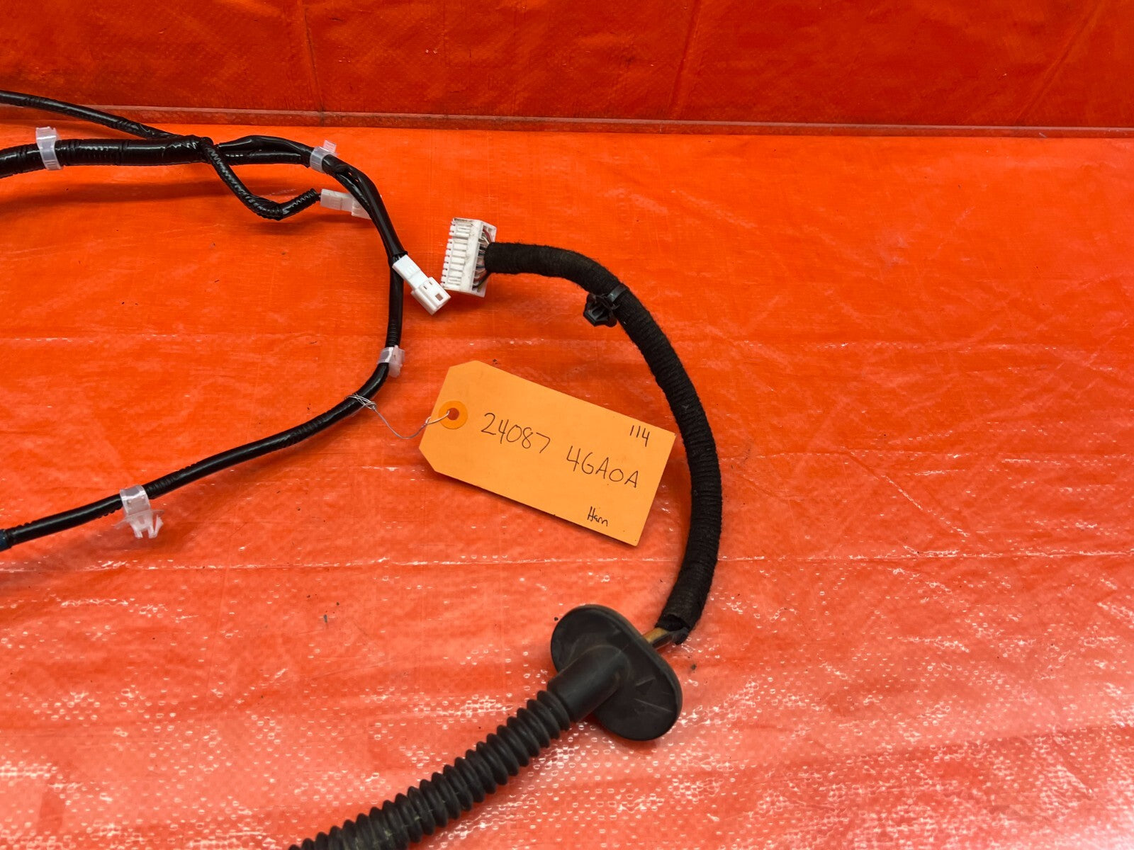 14 20 INFINITI Q50   REAR TRUNK WIRING HARNESS WIRE LOOM   24087 4GA0A   OEM 1145