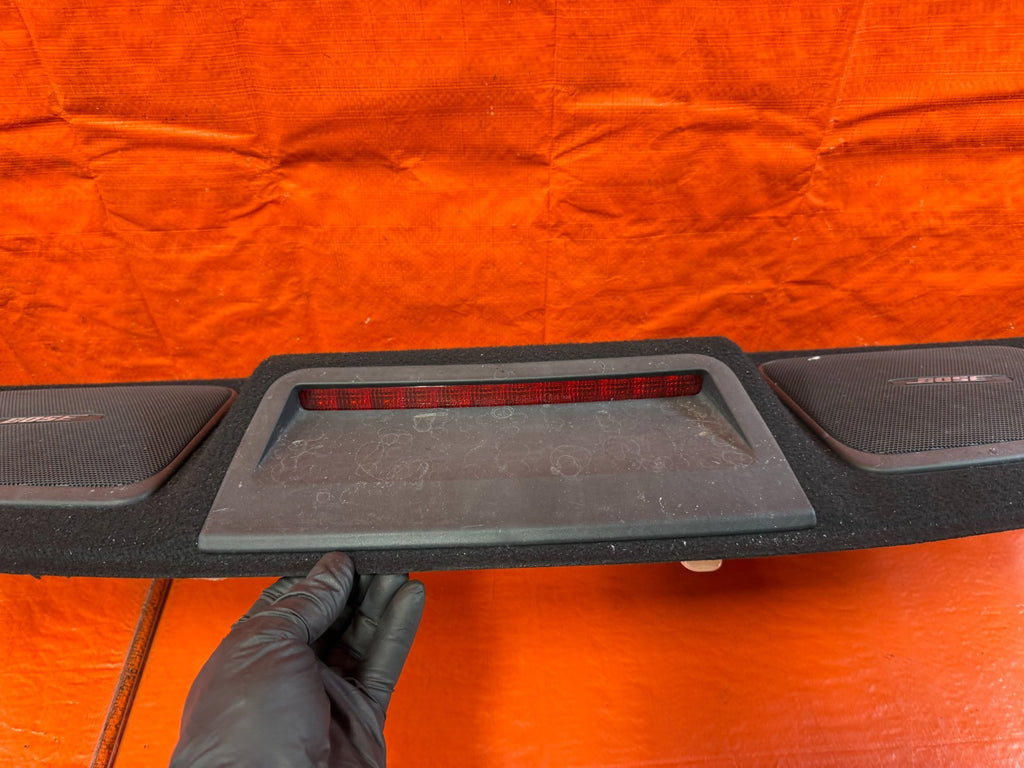 08 15 INFINITI G37 Q60 2D COUPE   REAR UPPER TRUNK TRIM / SPEAKER COVER TRAY 3285