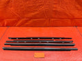 08 15 LANCER EVOLUTION X EVO 10 LEFT RIGHT FRONT REAR CHROME DOOR GLASS TRIM 2140