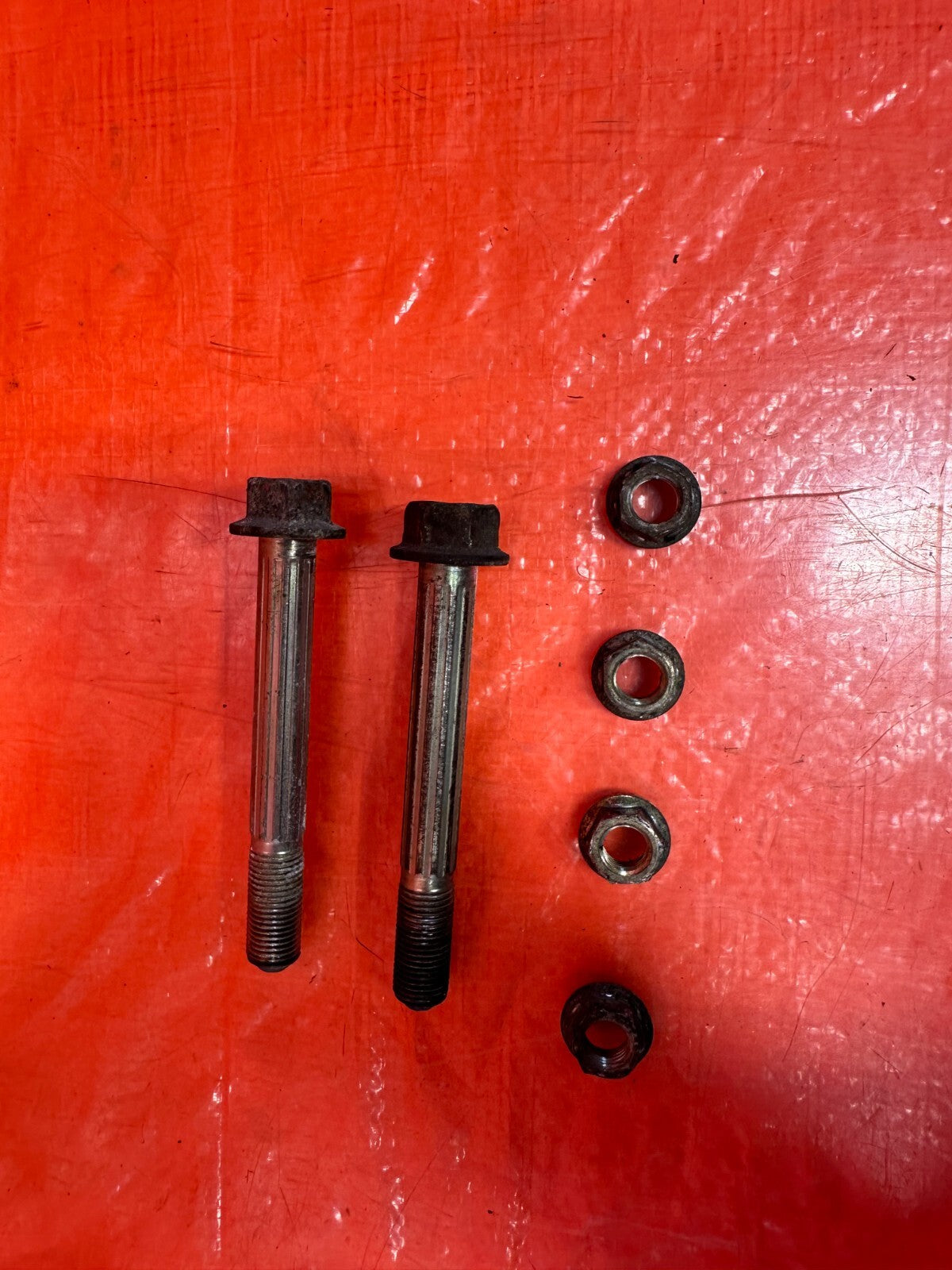 97 01 HONDA PRELUDE   REAR SHOCK TO LOWER CONTROL ARM BOLTS HARDWARE OEM #2598
